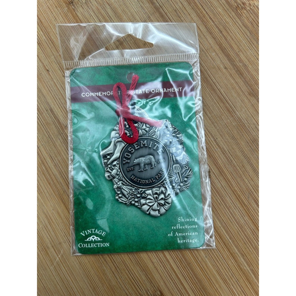 Yosemite National Park Pewter Christmas Ornament. New